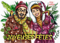 Joyeuses f&ecirc;tes sous les tropiques humoristiques